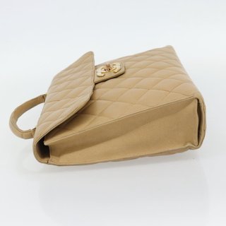 CHANEL Matelasse Business Bag Caviar Skin Beige
