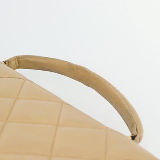 CHANEL Matelasse Business Bag Caviar Skin Beige