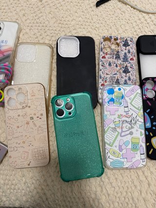 Lote 10 fundas iPhone 13 Pro + protector