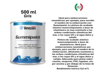 Neumáticas, Zodiac. Veneziani Gummipaint 500mlGris