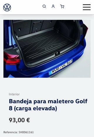 Funda maletero Golf 8 / 8.5