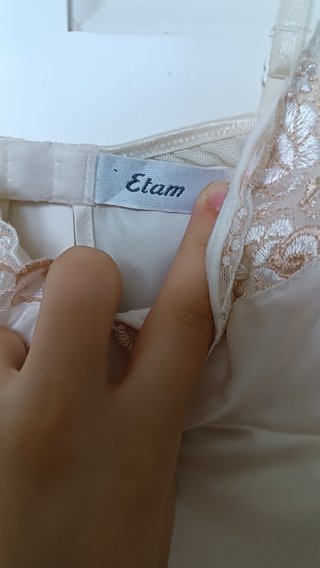 Camisón de seda blanco