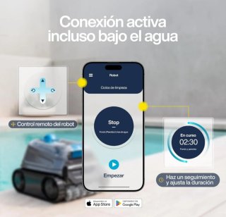 Robot Limpiafondos para piscina 12x6 m