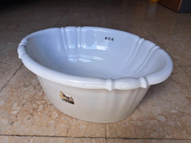 Lavamanos de porcelana vintage, nuevo