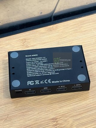 AIMOS KVM Switch, Conmutador HDMI 2 Entradas 1 Salida