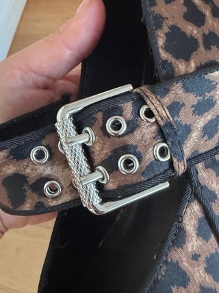 Bailarinas Zara Animal Print Hebilla Talla 37