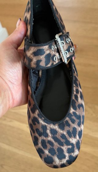 Bailarinas Zara Animal Print Hebilla Talla 37