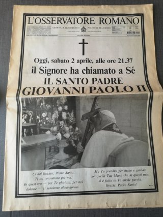Osservatore Romano edizione speciale