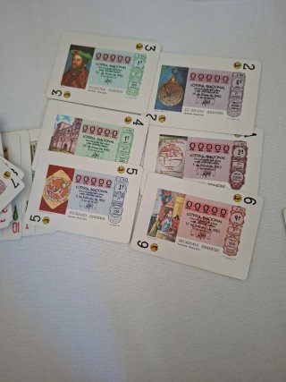 Juego Cartas Lotería Nacional 1983