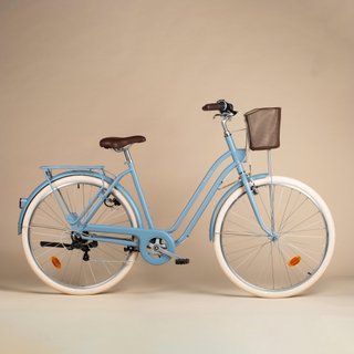 Bicicleta urbana clásica cuadro bajo 28 pulgadas 6 V Elops