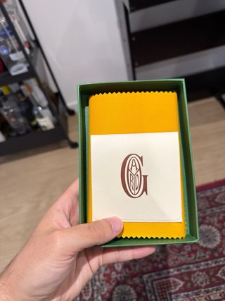 Funda Pasaporte Goyard Verde y Beige