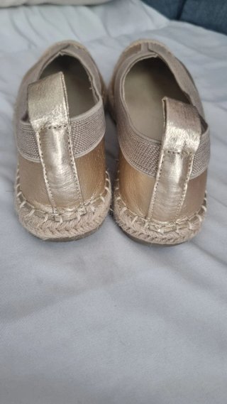 Sandalias Esparto Doradas Talla 37