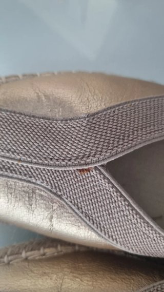 Sandalias Esparto Doradas Talla 37