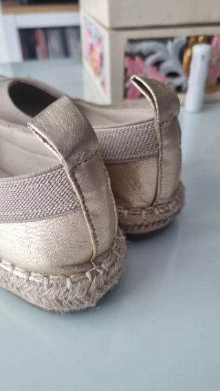 Sandalias Esparto Doradas Talla 37