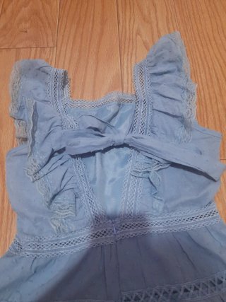 Vestido volantes espalda al aire con lazl