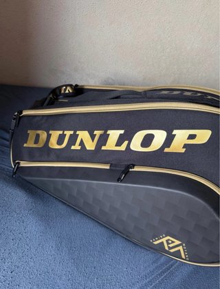 Paletero Padel Dunlop Negro y Dorado