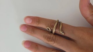 Anello Shakti regolabile color oro