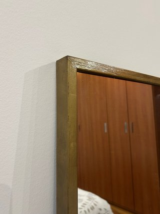 Espejo de cuerpo entero dorado