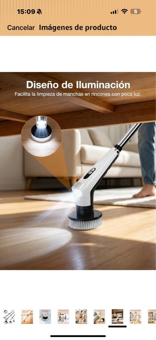 Cepillo Eléctrico de Limpieza con 9 Cabezales Inte