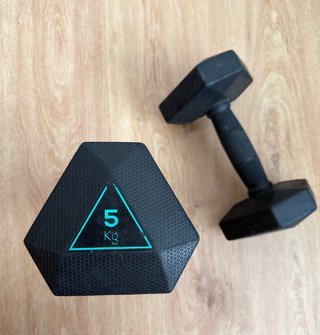 Par de mancuernas hexagonales 5 kg