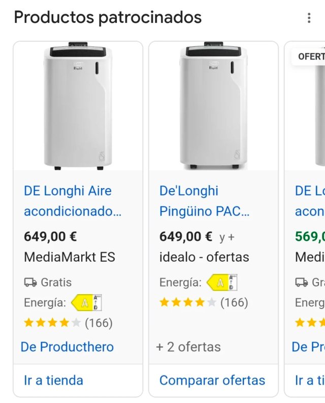De'Longhi Aire Acondicionado Portátil 9.800 BTU