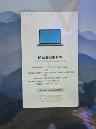 MacBook Pro 13 2017 A1708