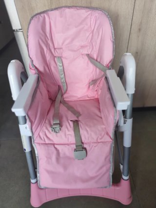 Trona bebé rosa