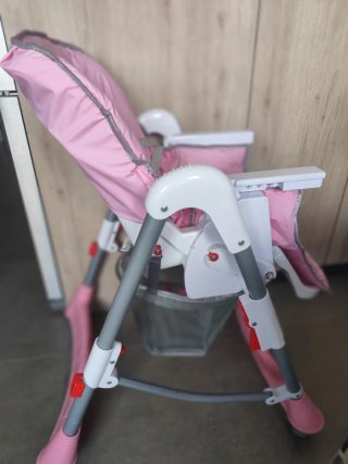 Trona bebé rosa