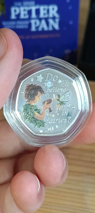 Moneda Plata Peter Pan 2020