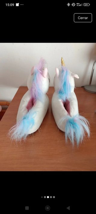 Zapatillas unicornio