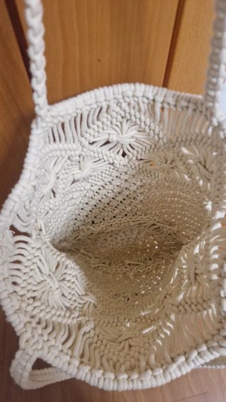 Bolso de macrame beige XTI