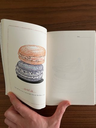 Libro de dibujo coreano con bolígrafos 매일 스케치 컬러펜