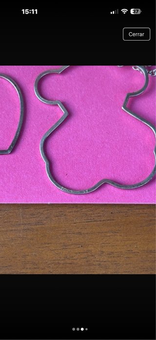 Collar Tous Corazón y Oso Plata