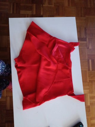 Falda pantalón roja