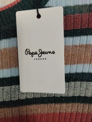 Vestido largo de rayas Pepe Jeans