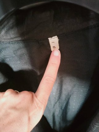 Chaqueta de cuero negra hombre