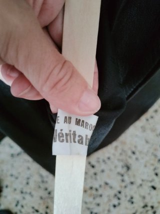 Chaqueta de cuero negra hombre