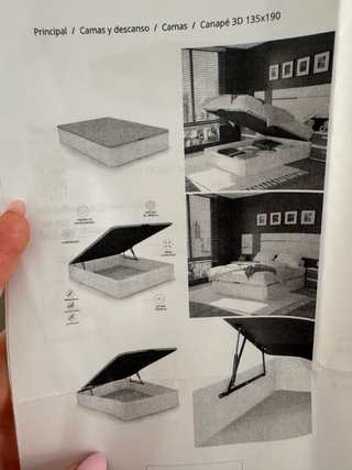 Cama canapé tapizada
