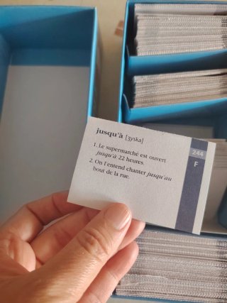 Caja Fichas Vocabulario Básico Francés