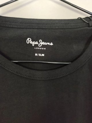 Camiseta Pepe Jeans Negra Talla M Slim