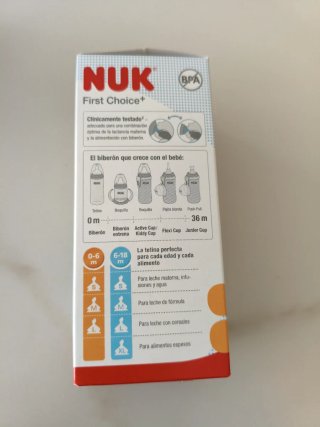 Biberón NUK First Choice+ 0-6m Silicona
