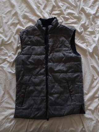 Chaleco reversible Álvaro Moreno azul/gris