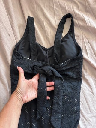 Bañador Amoena Negro con detalles