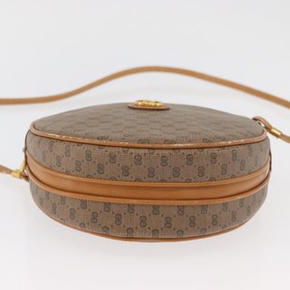 GUCCI Micro GG Supreme Shoulder Bag PVC Beige