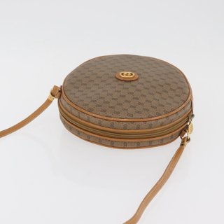 GUCCI Micro GG Supreme Shoulder Bag PVC Beige