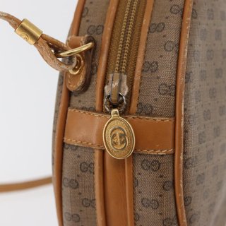 GUCCI Micro GG Supreme Shoulder Bag PVC Beige