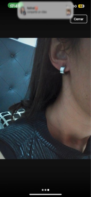 Pendientes bisutería plateados