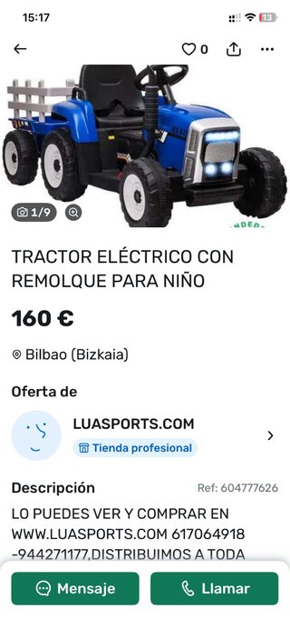 Tractor a Batería Infantil MX-611