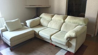 Sofá Chaise Longue 4 Plazas Desenfundable