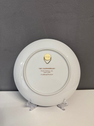 Piatto vintage Die Kartenspieler
